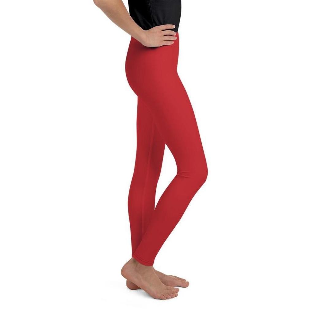 Crimson Red Youth Leggings