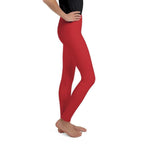 Crimson Red Youth Leggings