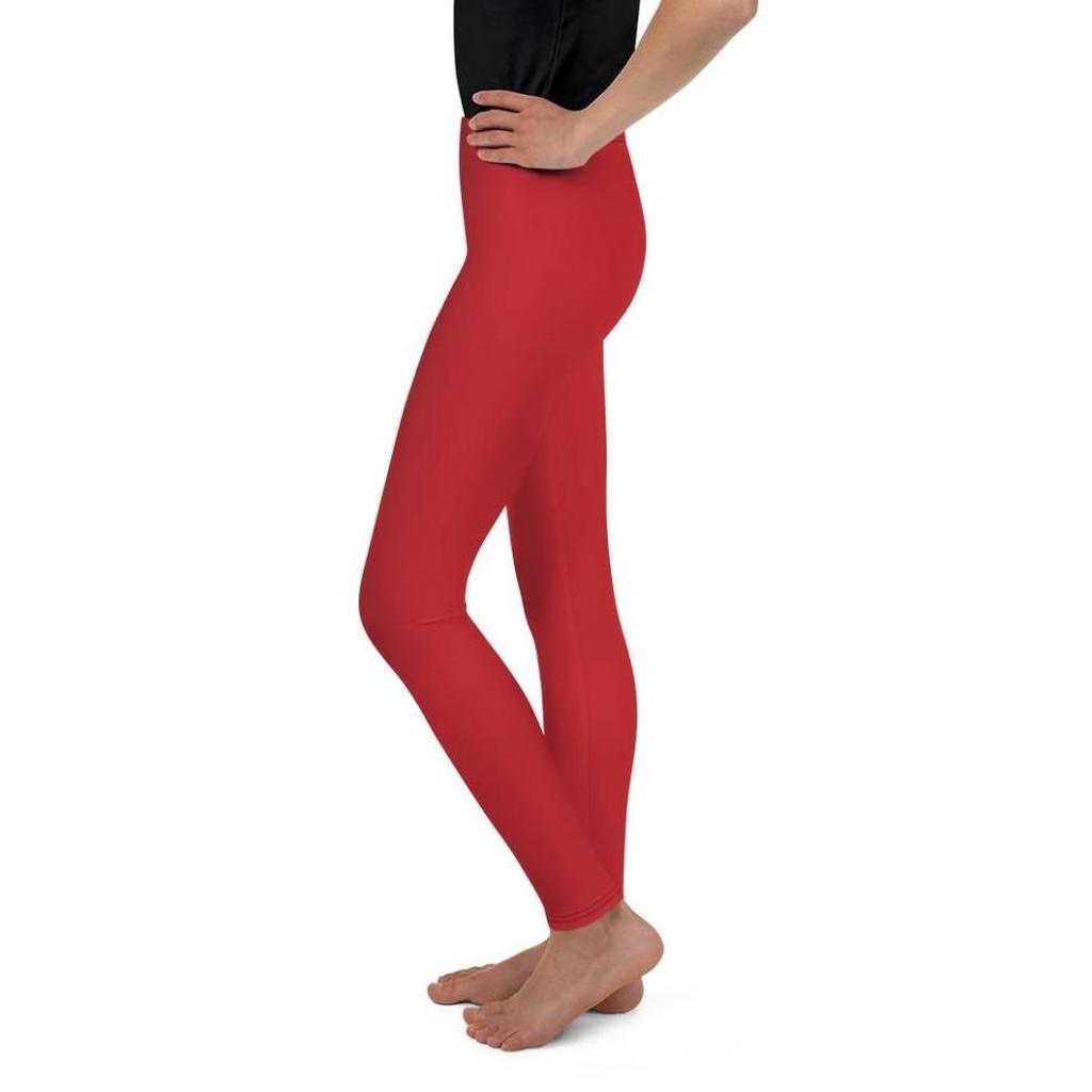 Crimson Red Youth Leggings