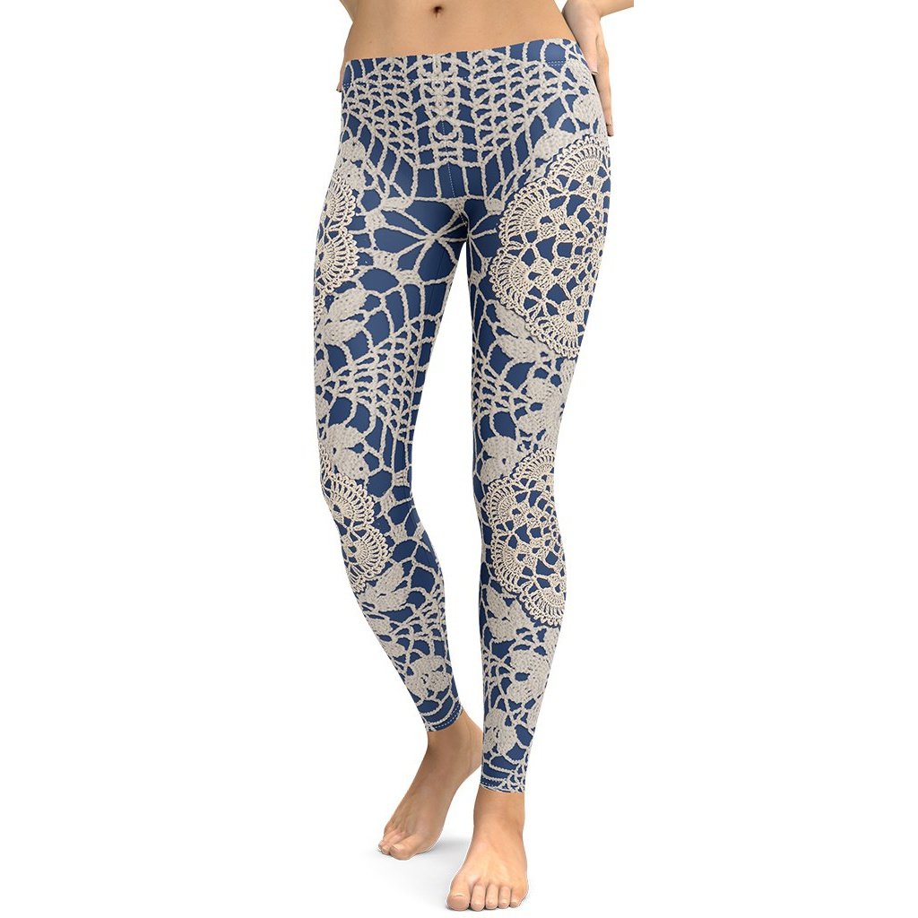 Crochet Print Leggings