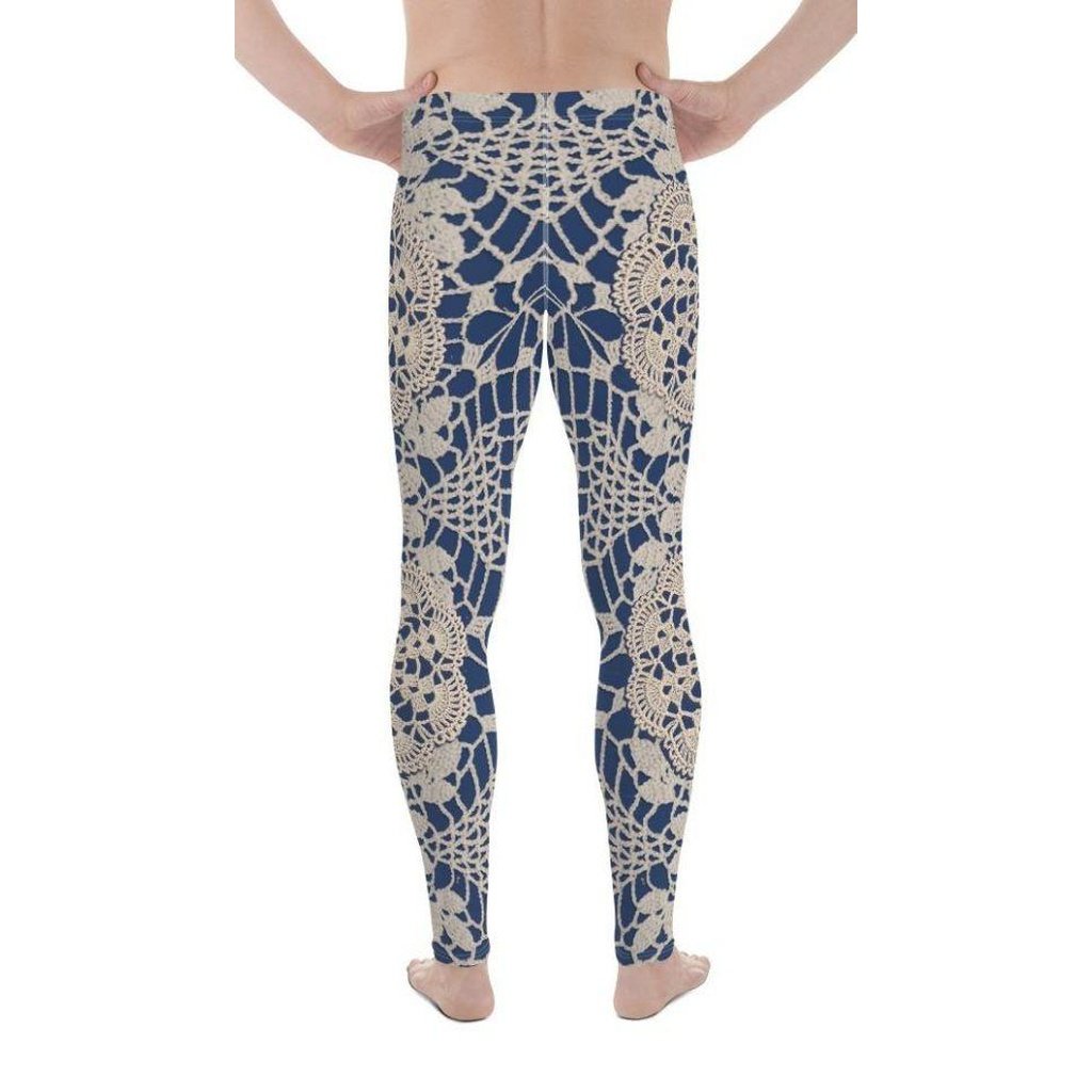 Crochet Print Men's Leggings