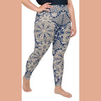 Crochet Print Plus Size Leggings