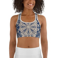 Crochet Print Sports Bra