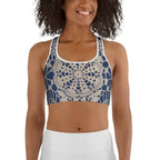 Crochet Print Sports Bra