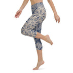 Crochet Print Yoga Capris