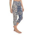 Crochet Print Yoga Capris