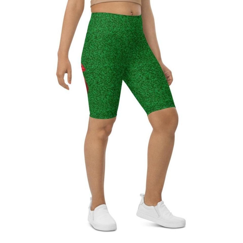 Cute Christmas Bow Biker Shorts