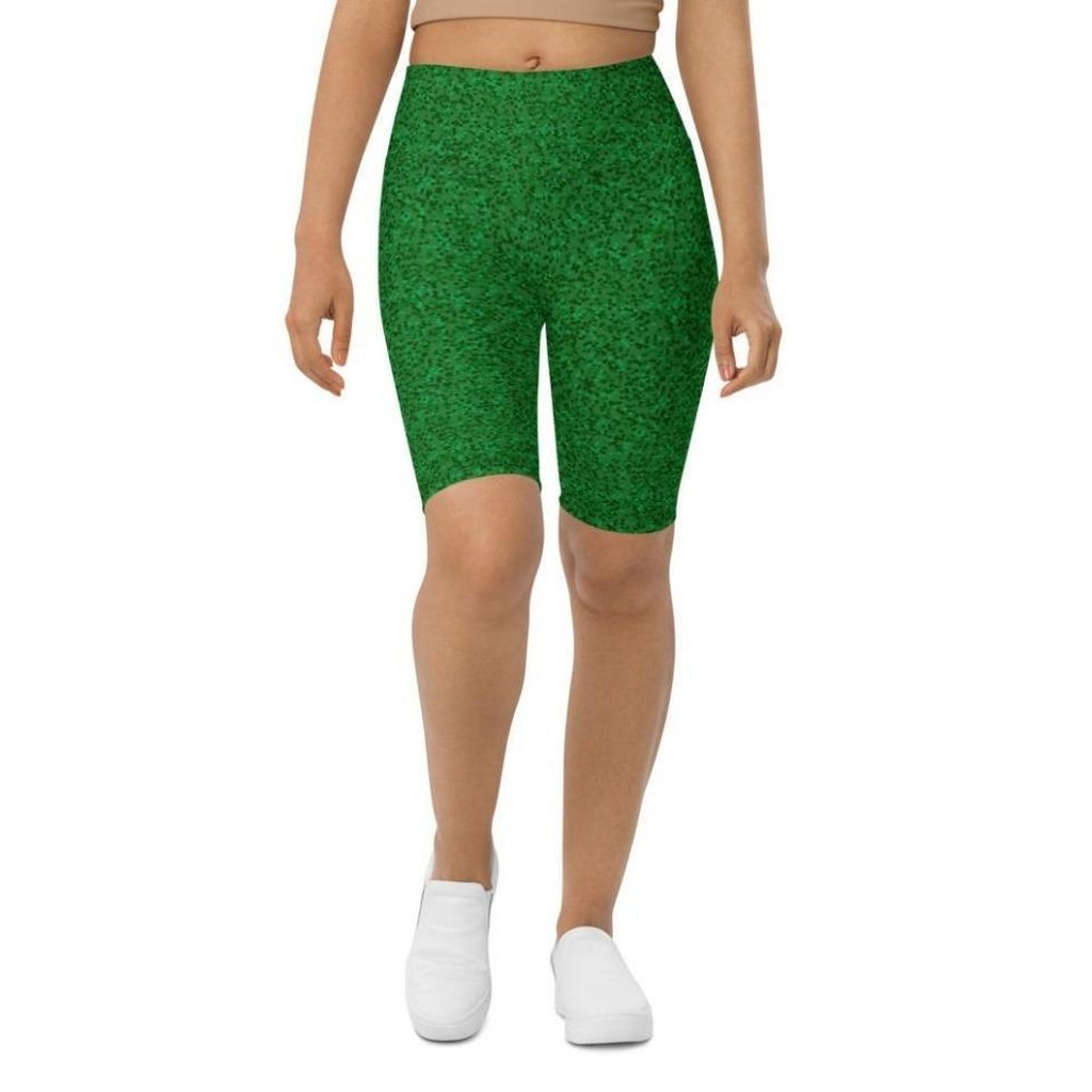 Cute Christmas Bow Biker Shorts