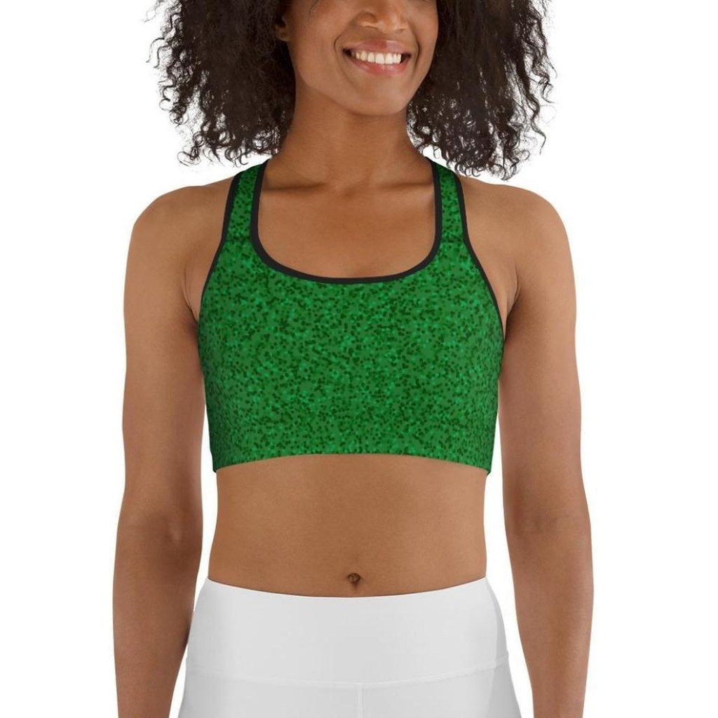 Cute Christmas Bow Sports Bra