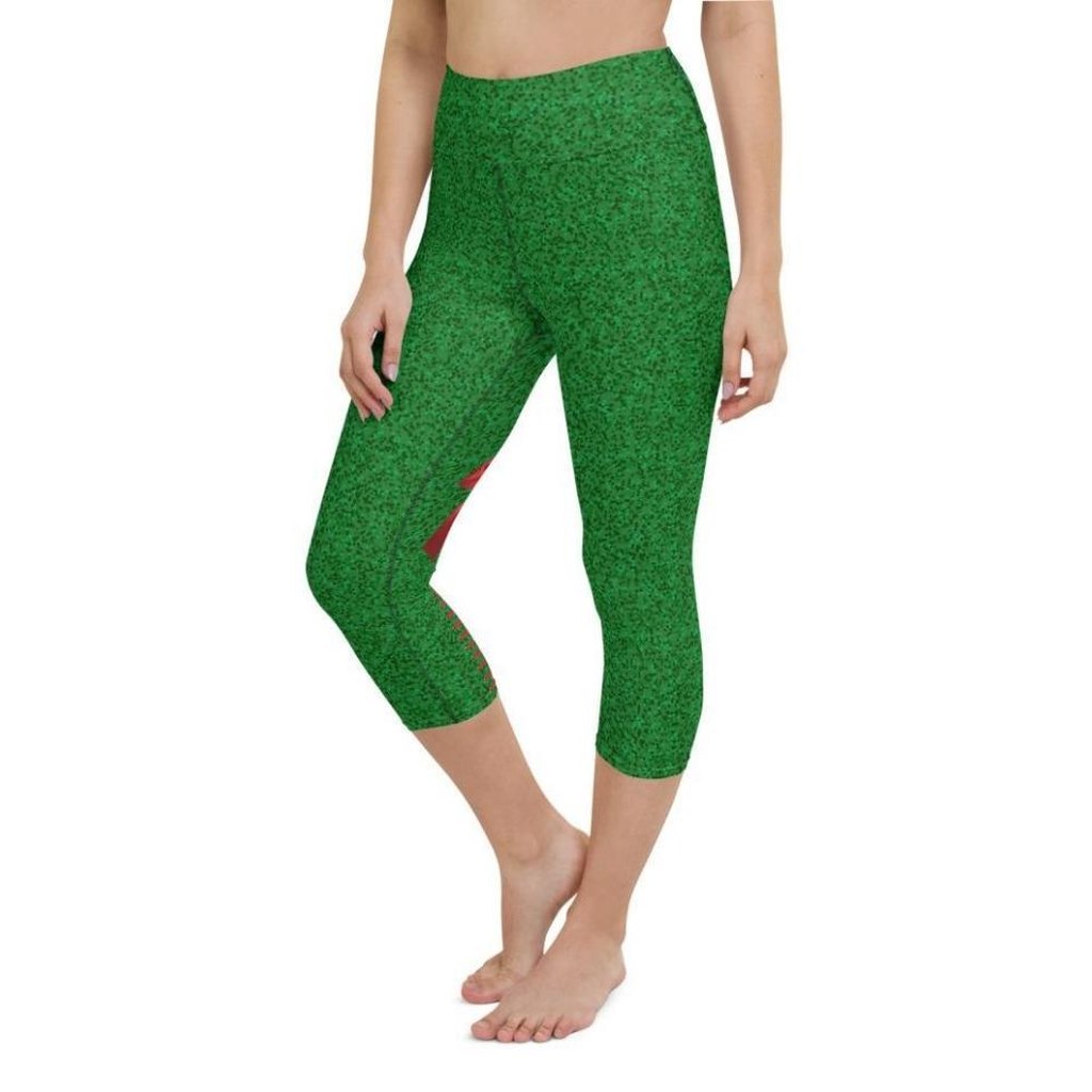 Cute Christmas Bow Yoga Capris