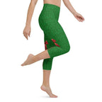 Cute Christmas Bow Yoga Capris
