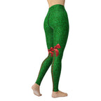 Cute Christmas Bow Yoga Leggings