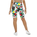 Cute Christmas Cat Biker Shorts