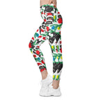 Cute Christmas Cat Leggings With Pockets