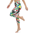Cute Christmas Cat Yoga Capris