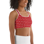 Cute Christmas Sports Bra