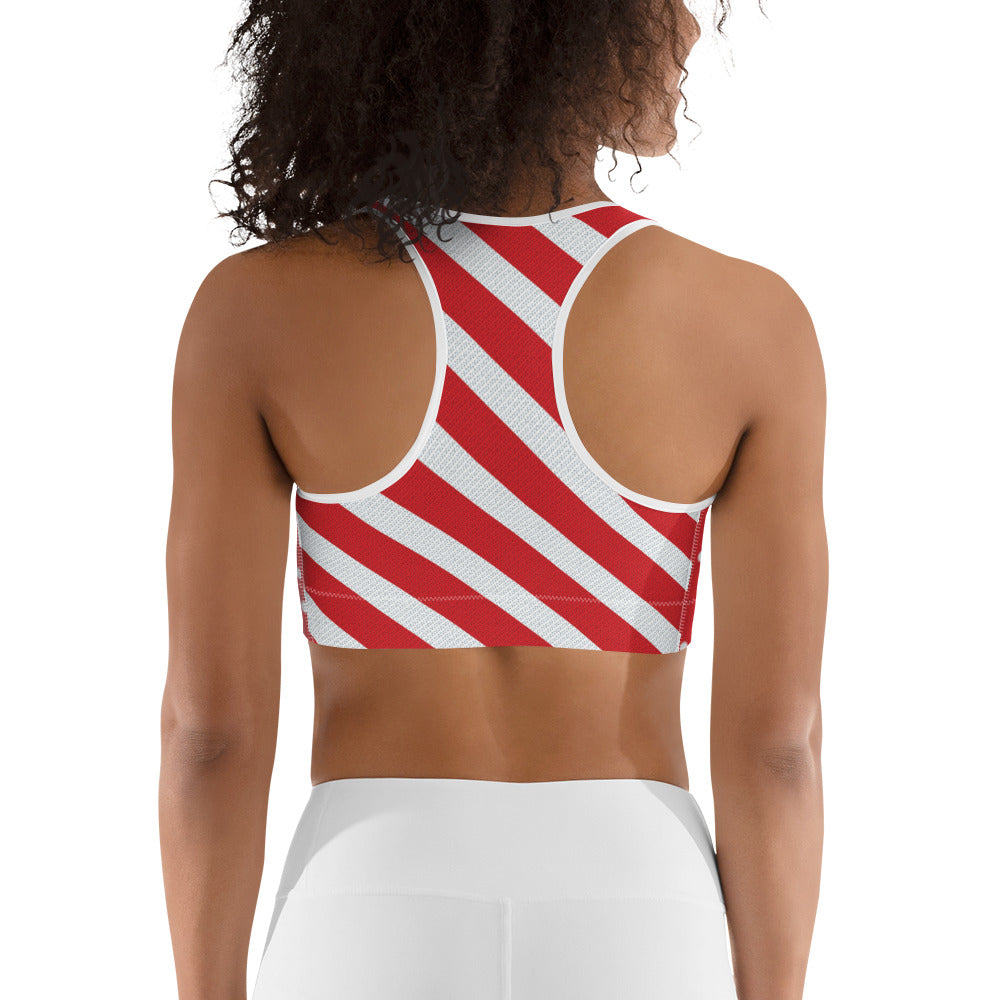 Cute Christmas Sports Bra
