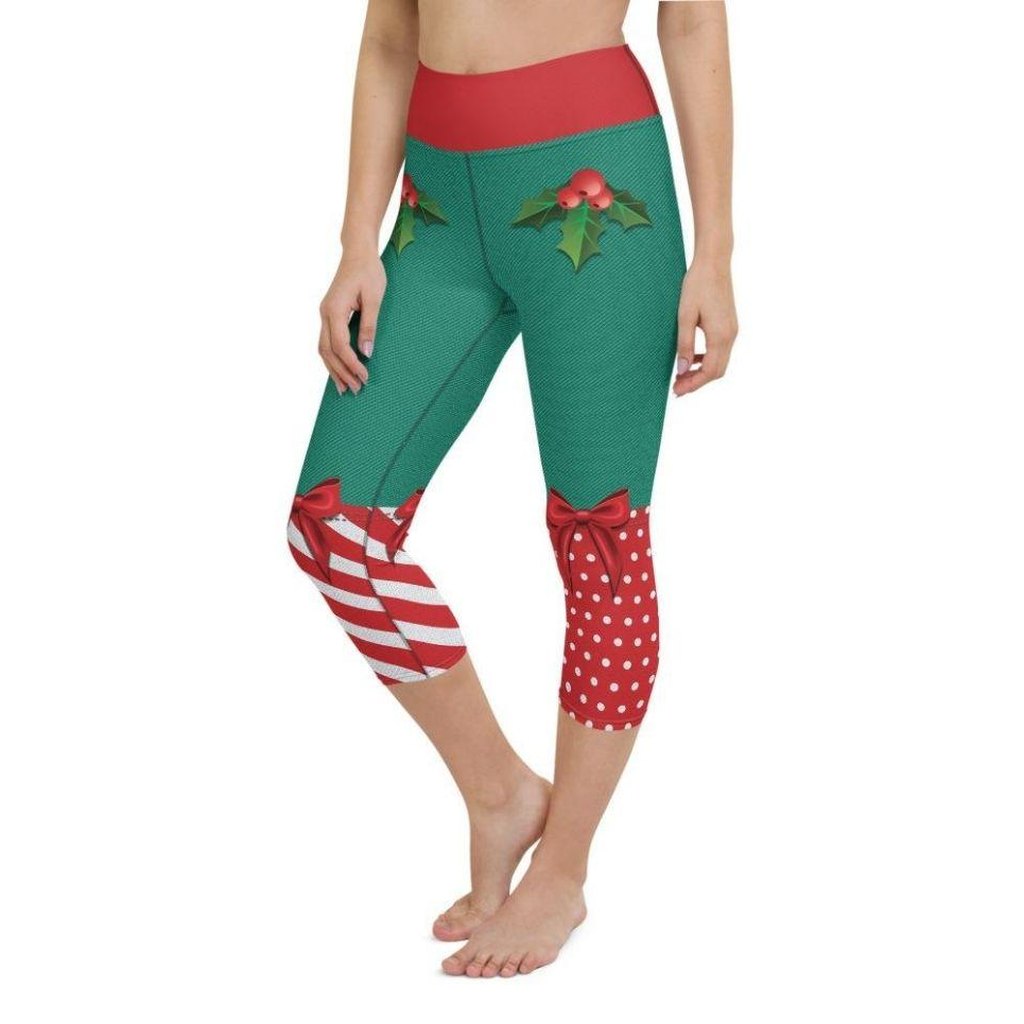 Cute Christmas Yoga Capris