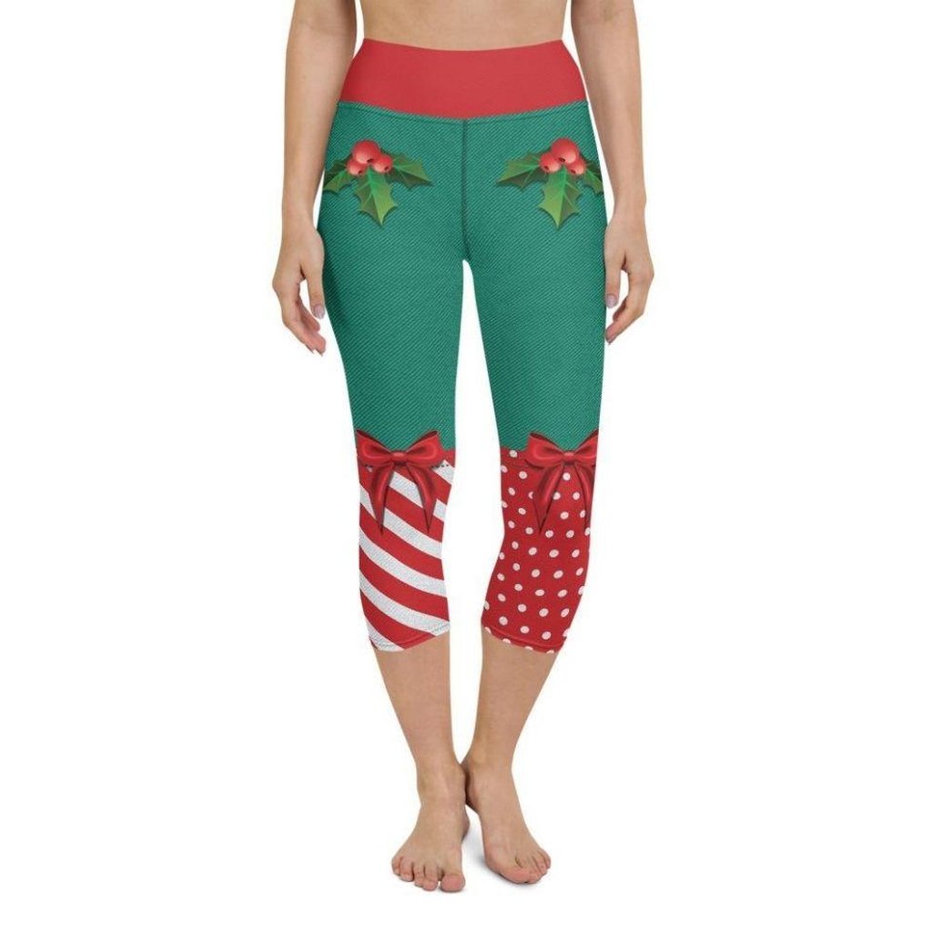 Cute Christmas Yoga Capris