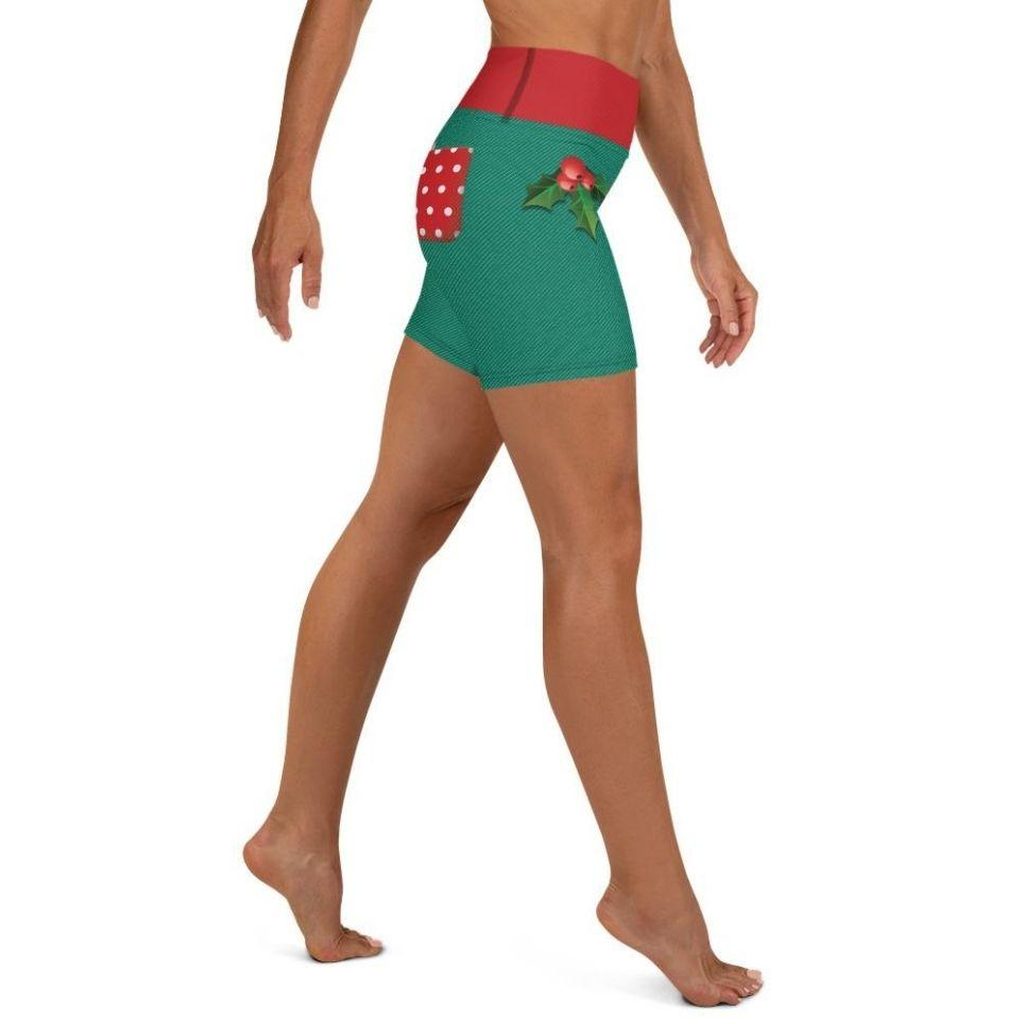 Cute Christmas Yoga Shorts