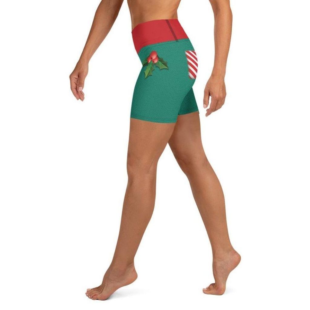 Cute Christmas Yoga Shorts