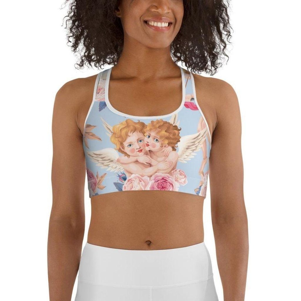 Cute Cupid Sports Bra