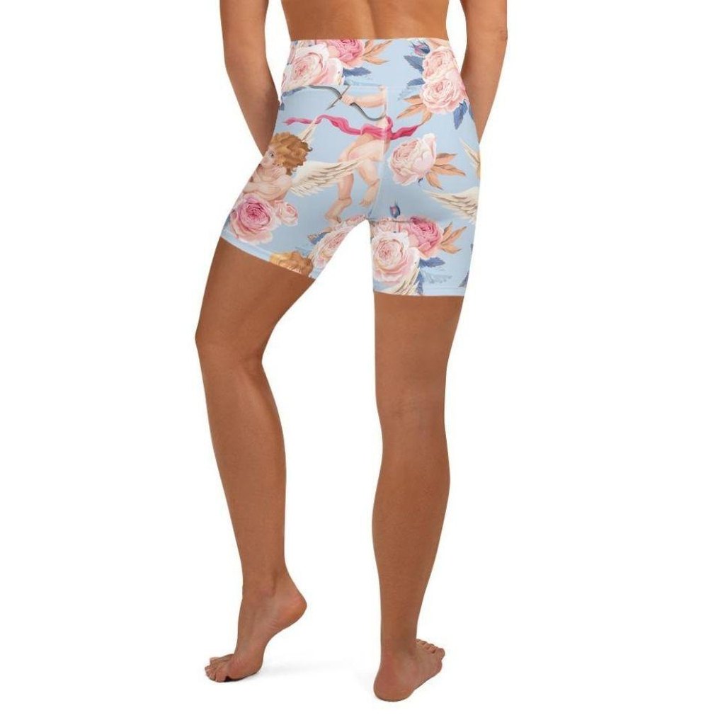 Cute Cupid Yoga Shorts