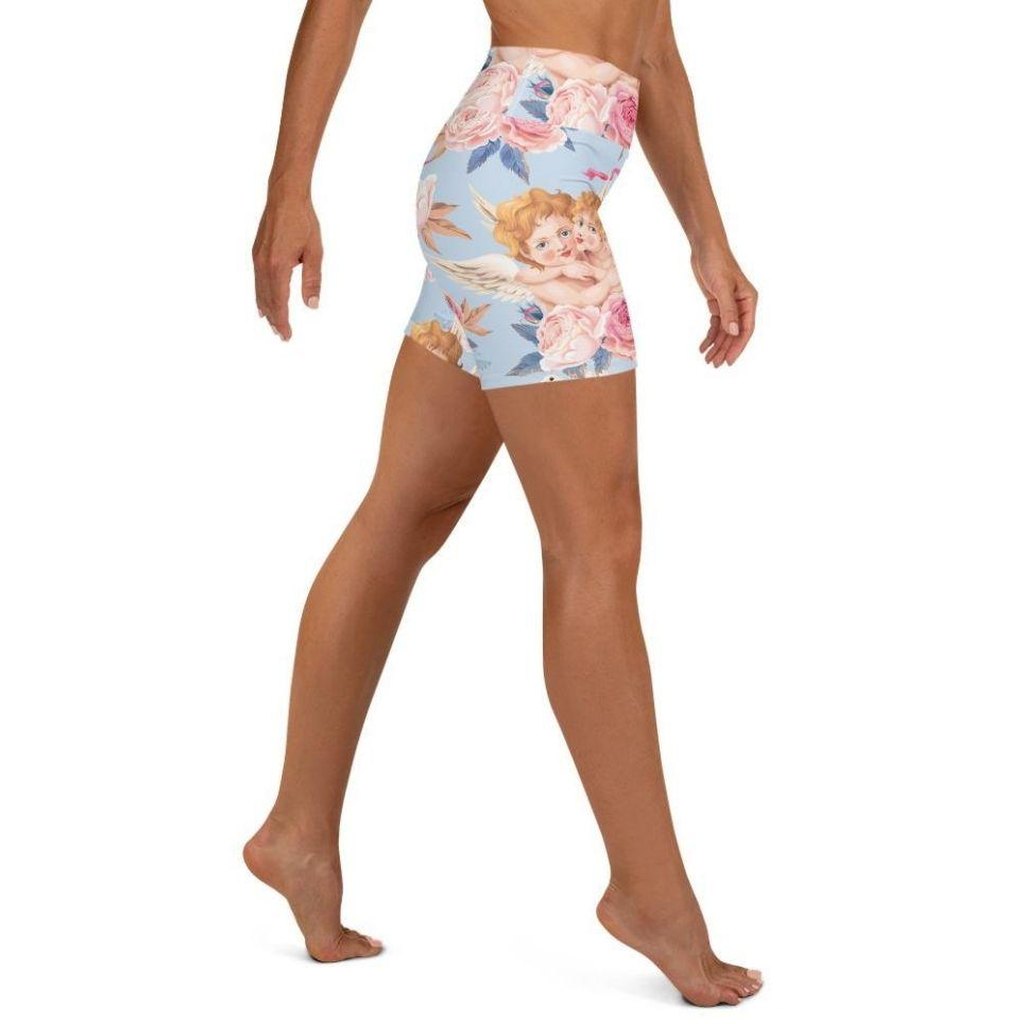 Cute Cupid Yoga Shorts