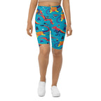 Cute Dinosaur Biker Shorts