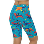 Cute Dinosaur Biker Shorts