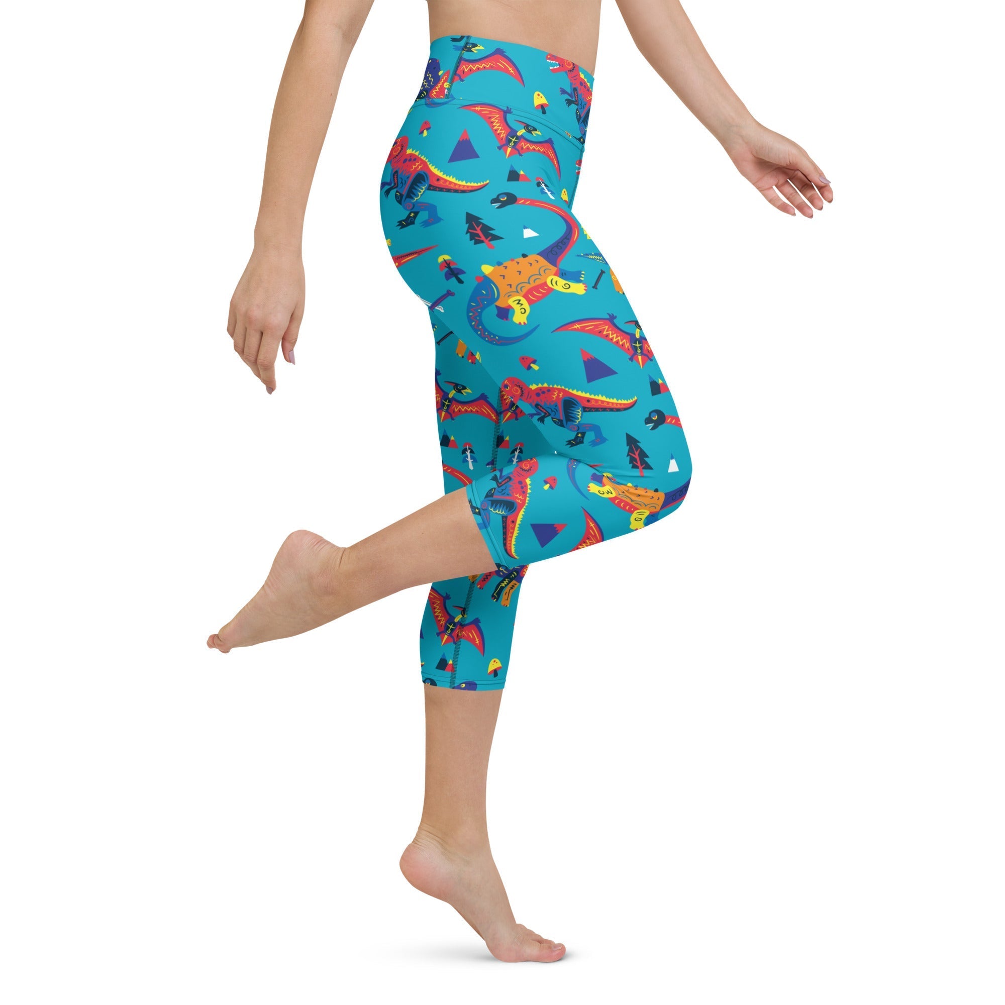 Cute Dinosaur Yoga Capris