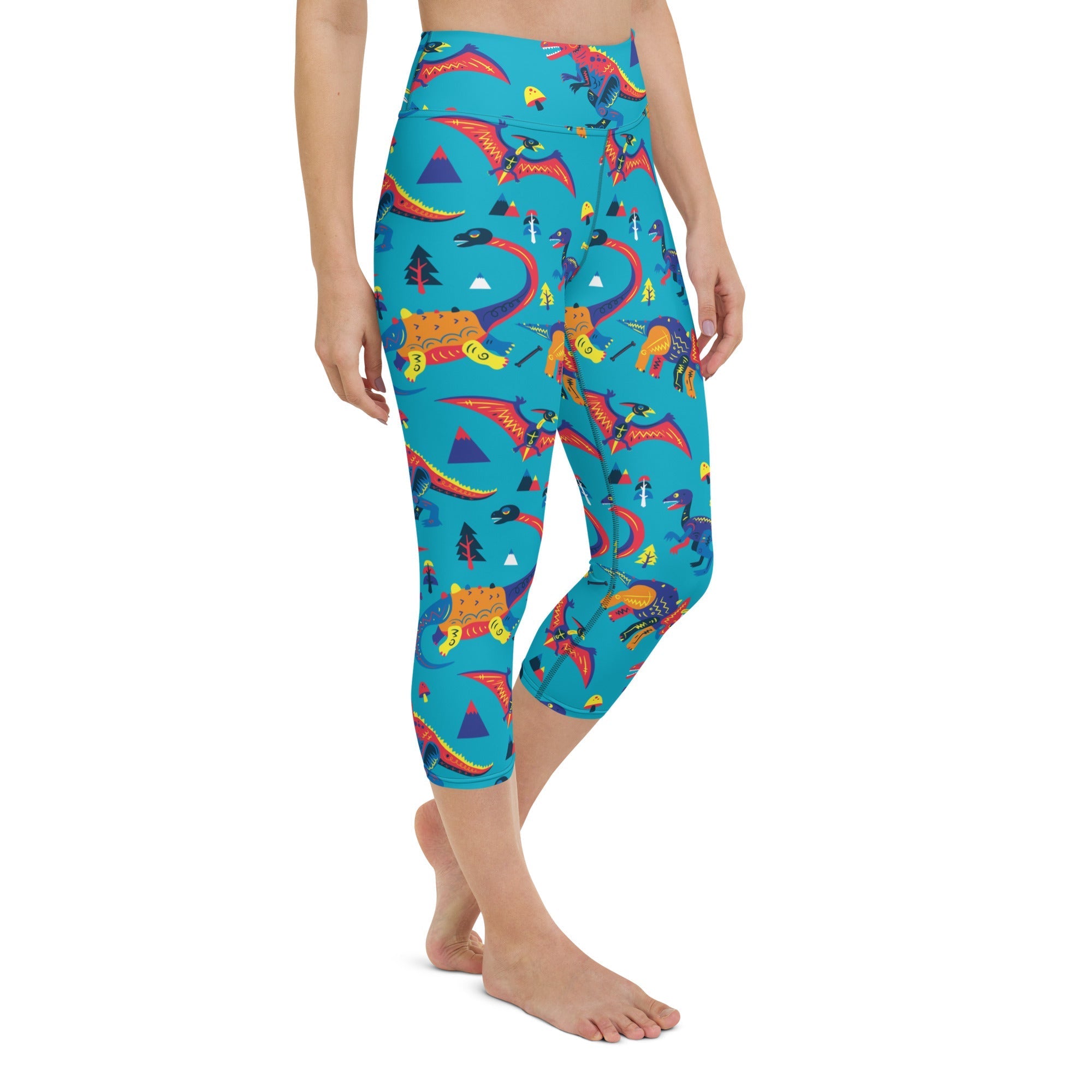 Cute Dinosaur Yoga Capris