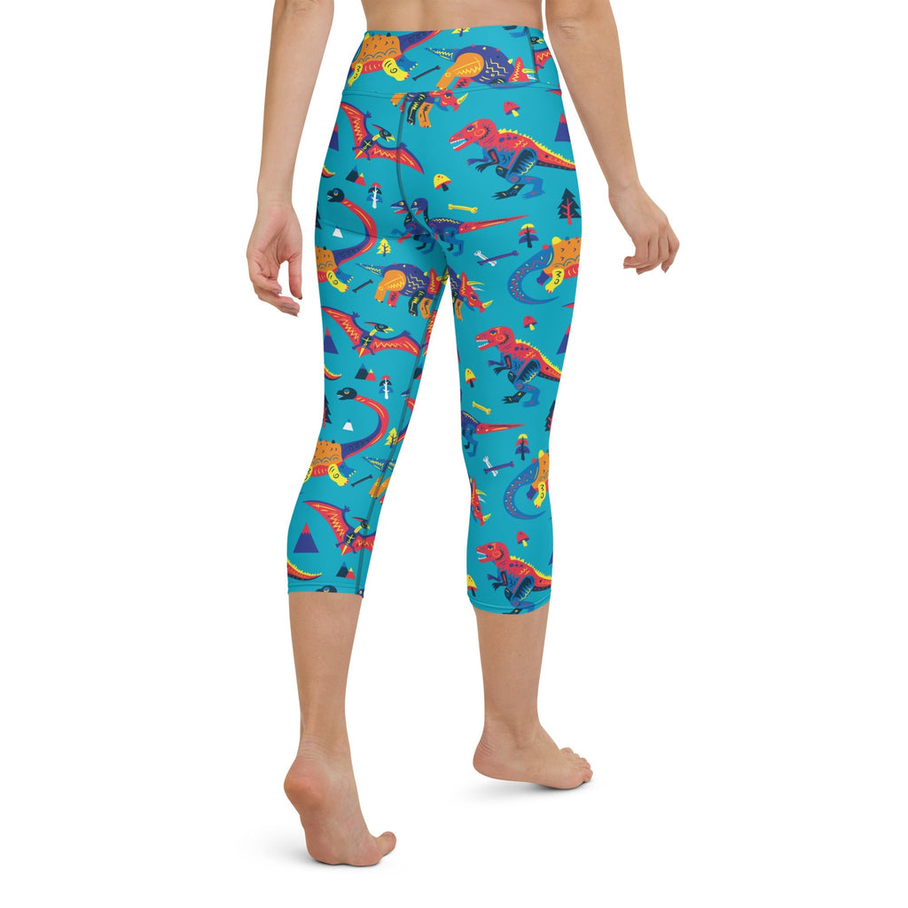 Cute Dinosaur Yoga Capris