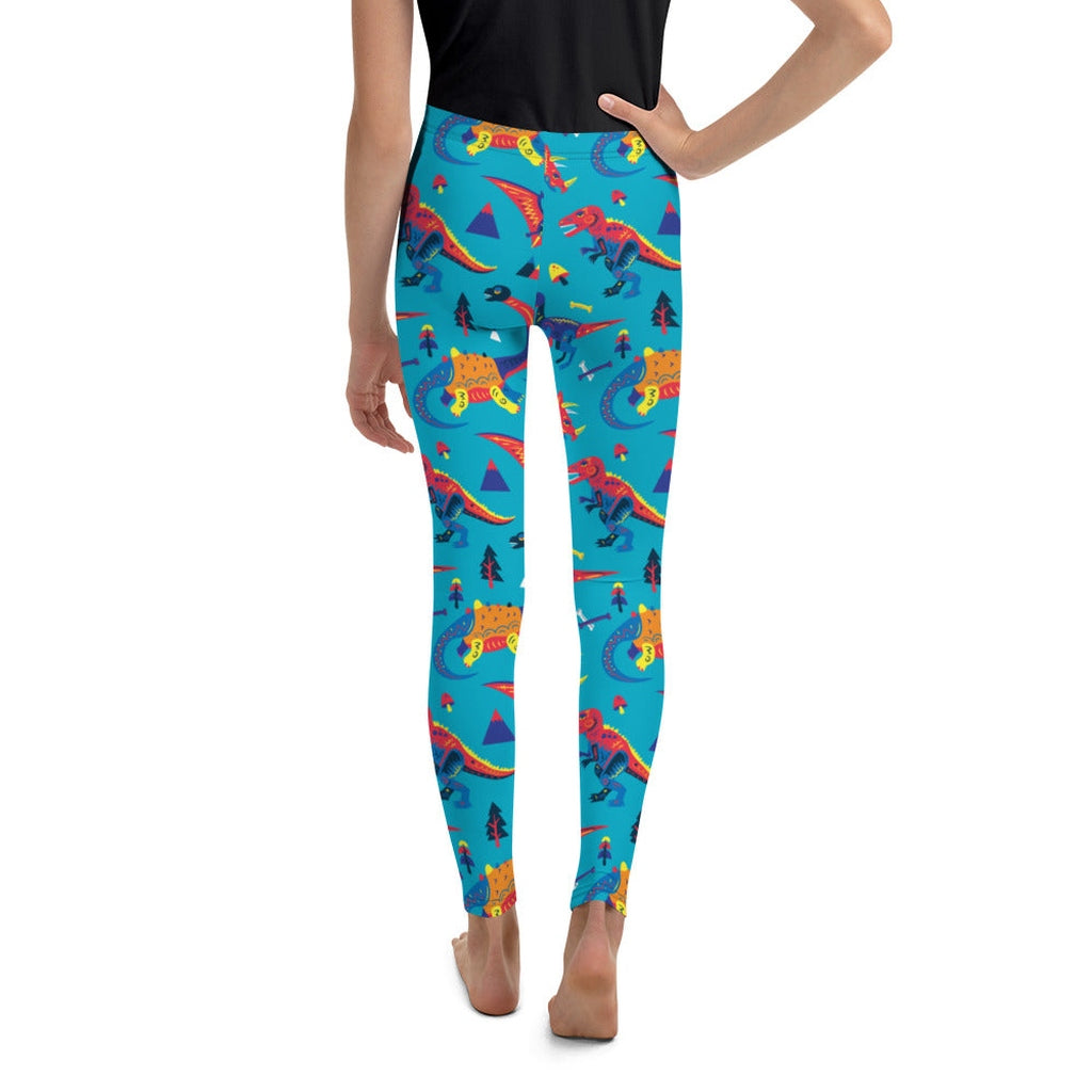 Cute Dinosaur Youth Leggings