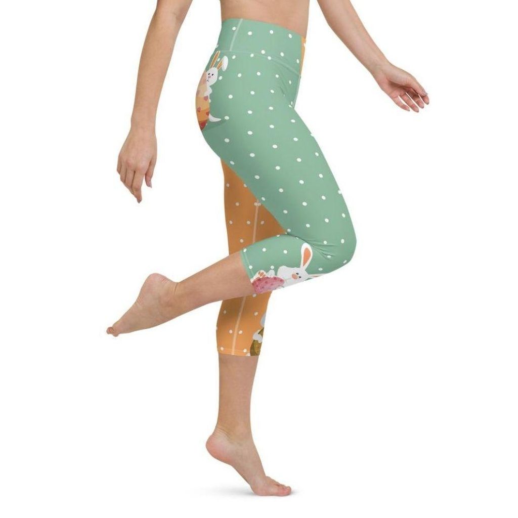 Cute Easter Bunnies Yoga Capris