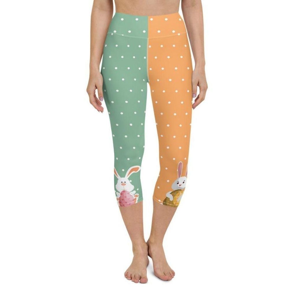 Cute Easter Bunnies Yoga Capris