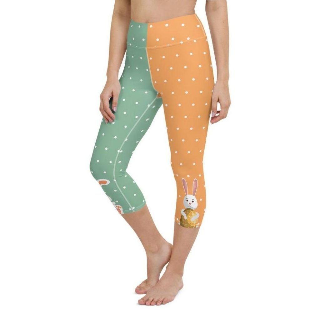 Cute Easter Bunnies Yoga Capris