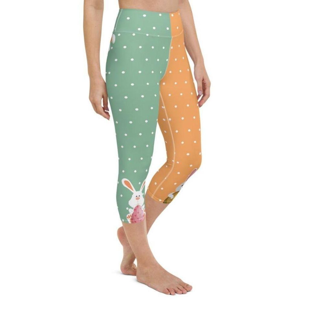 Cute Easter Bunnies Yoga Capris
