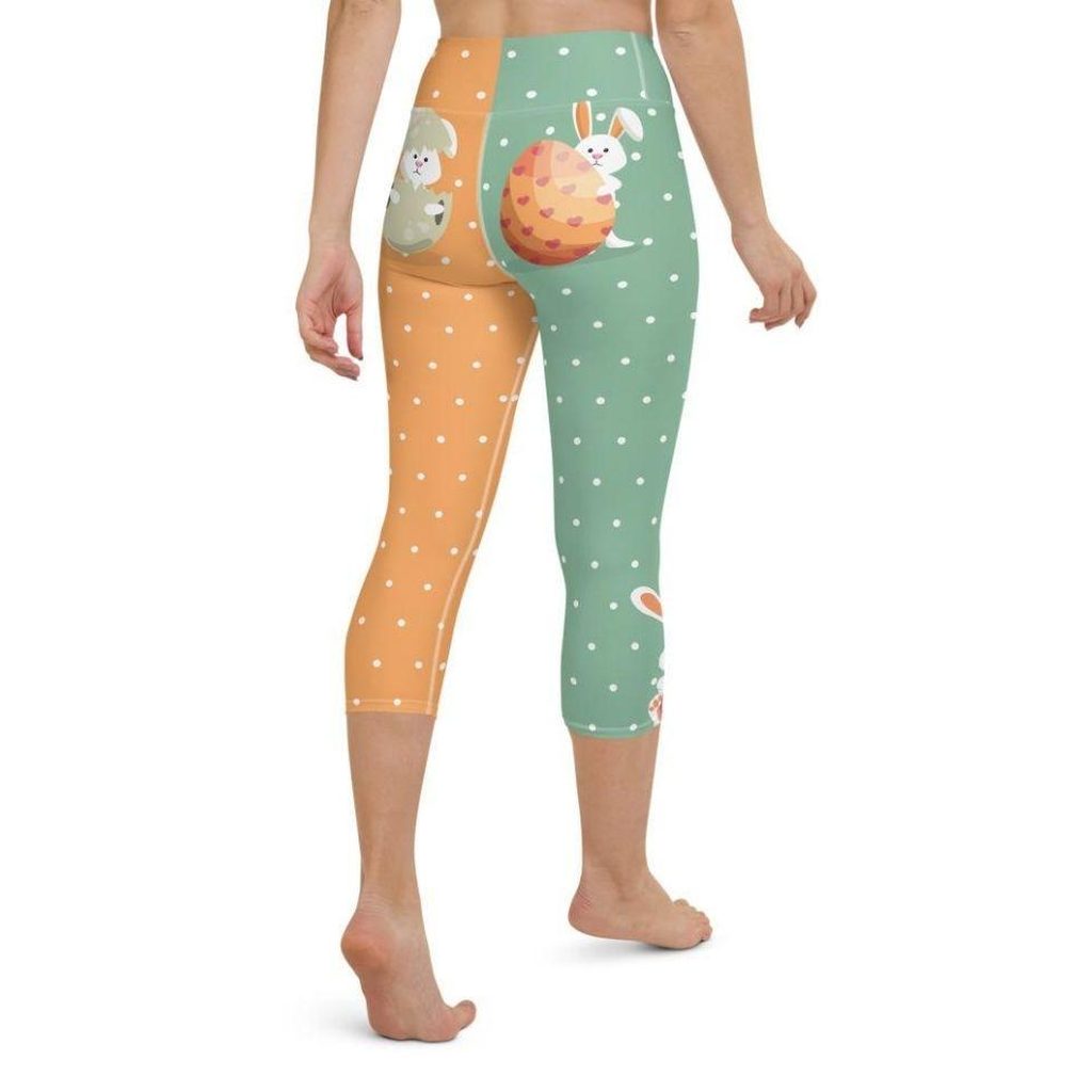 Cute Easter Bunnies Yoga Capris