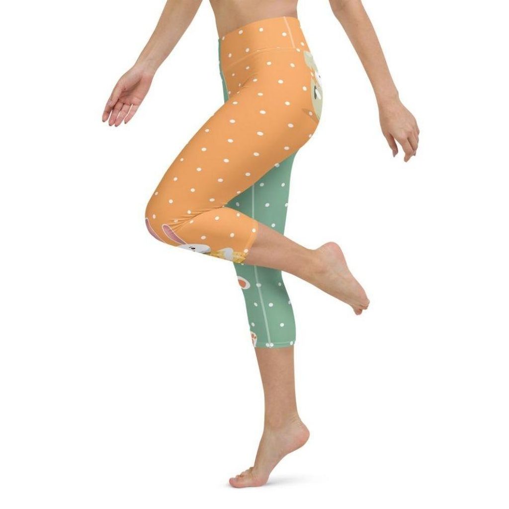 Cute Easter Bunnies Yoga Capris