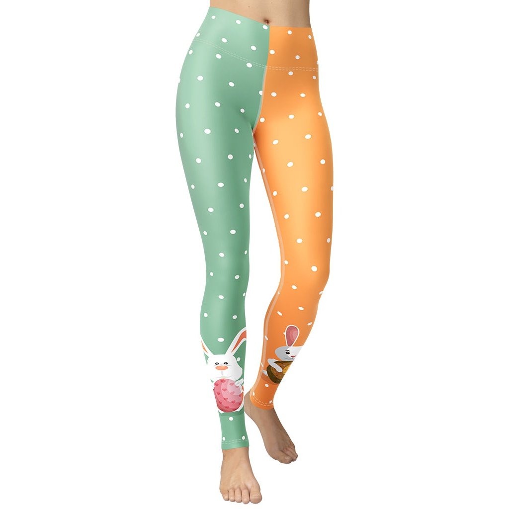 Cute Easter Bunnies Yoga Leggings