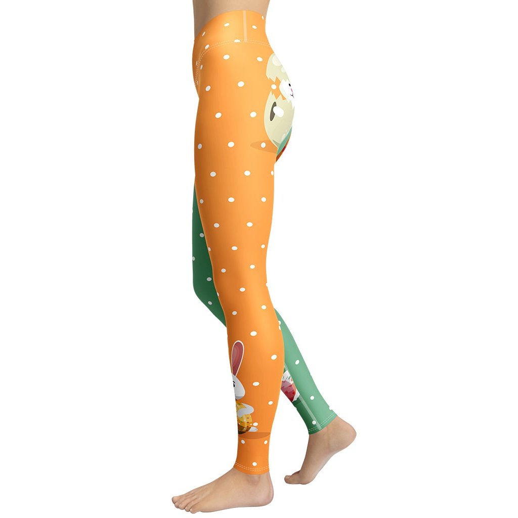 Cute Easter Bunnies Yoga Leggings