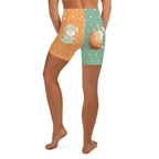 Cute Easter Bunnies Yoga Shorts