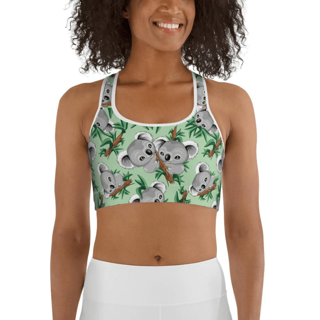 Cute Koala Sports Bra