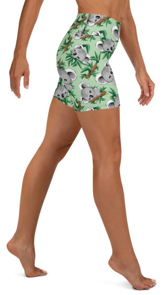 Cute Koala Yoga Shorts