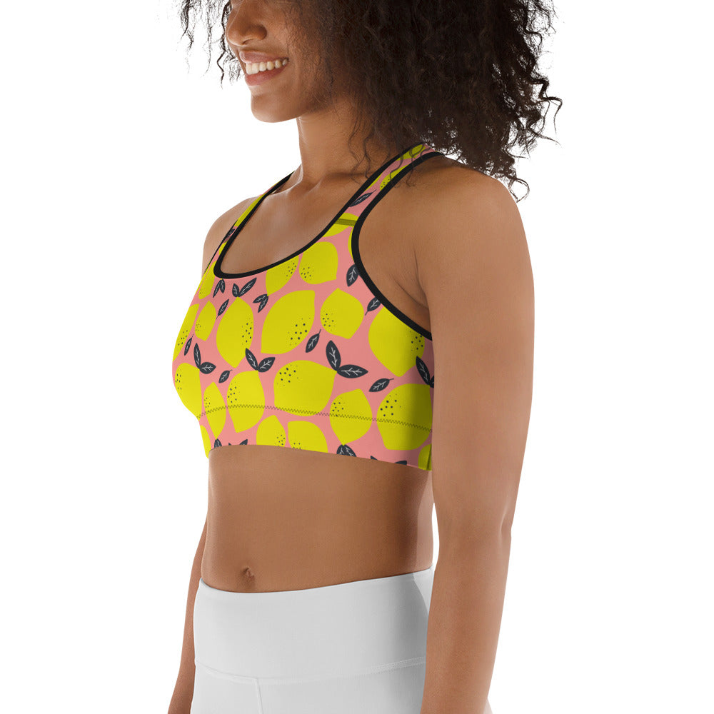 Cute Lemon Sports Bra
