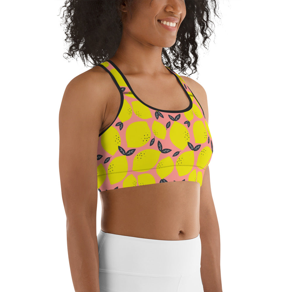 Cute Lemon Sports Bra