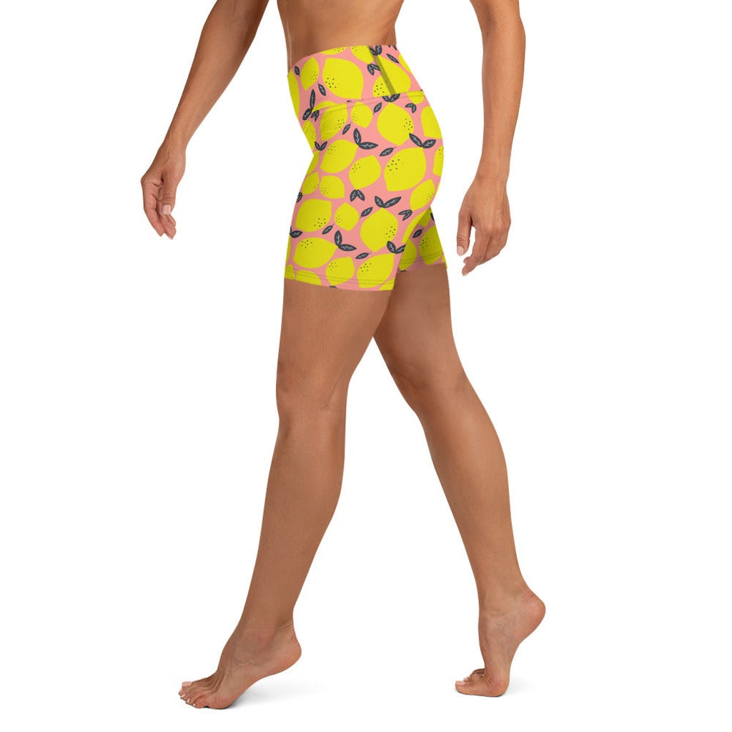 Cute Lemon Yoga Shorts