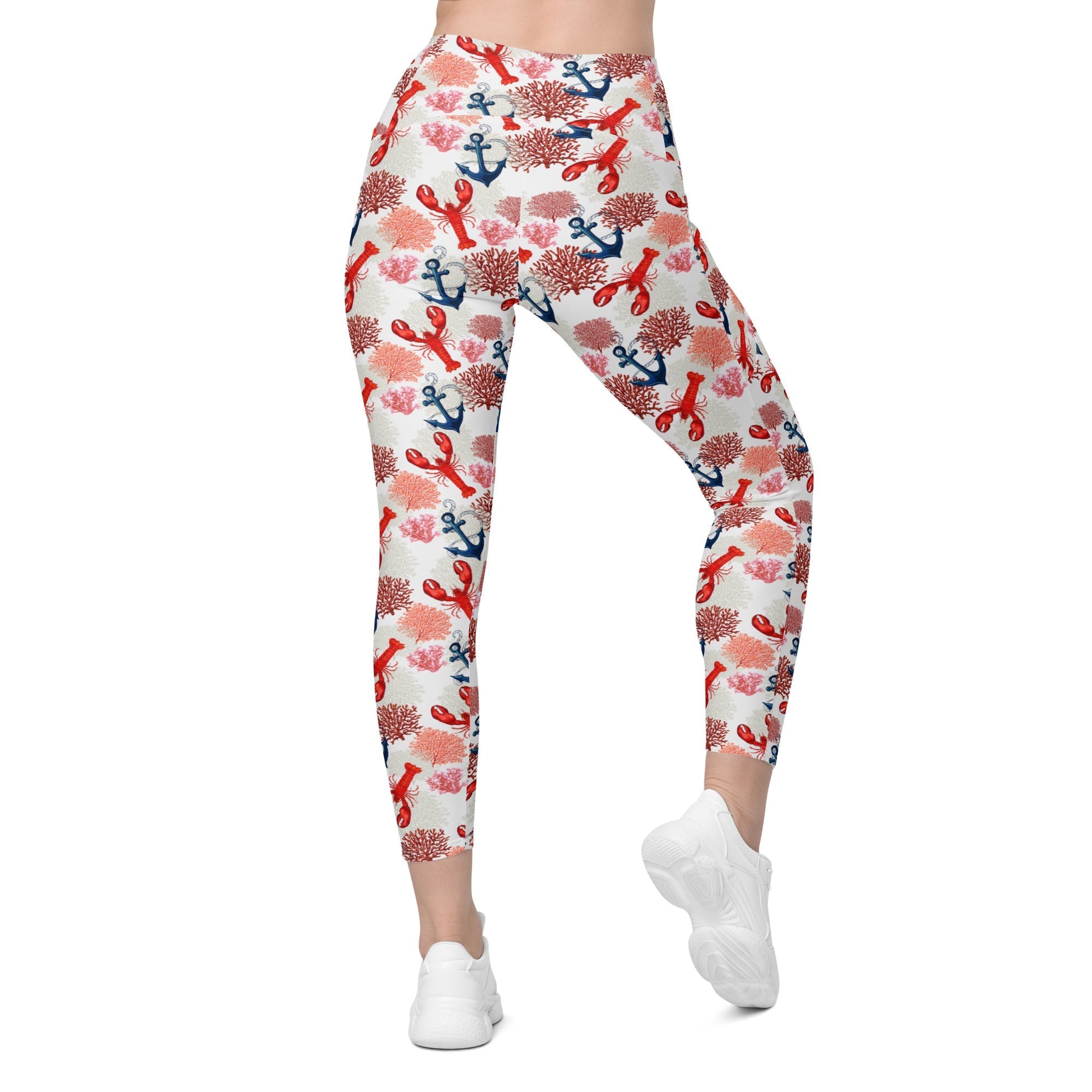 Cute Lobster Leggings With Pockets