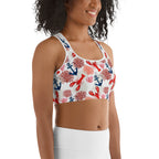 Cute Lobster Sports Bra